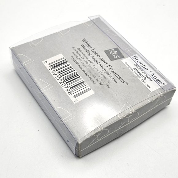 ๐๏ธ FREE ADD ON RUSS Flower Girl Keepsake Pin New Old Stock Pink Crystal - Picture 4 of 7